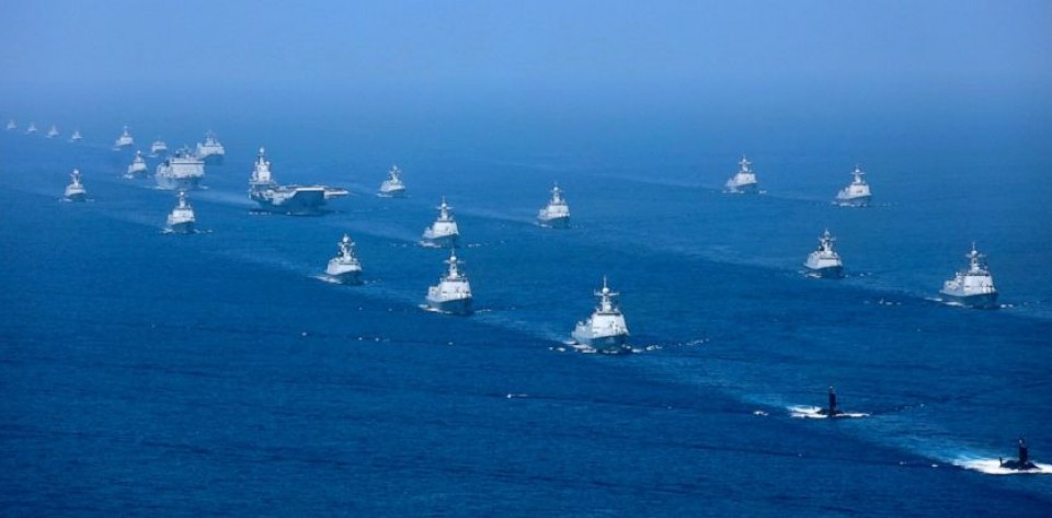 Xi, Çin Donanmasinin Gücünü Gösteriyor - Tayvan aciklarinda Tatbikat