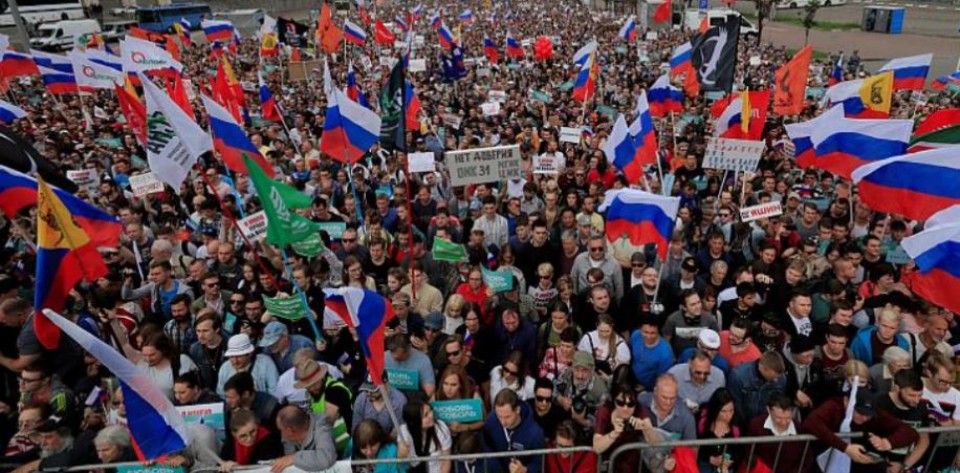 Protests in Moscow before local elections